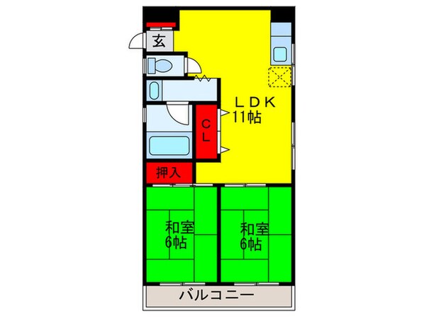 三松マンションの物件間取画像